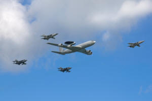 AWACS with support flight